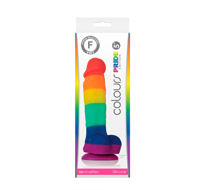 Фаллоимитатор силикон NS Novelties COLOURS PRIDE EDITION 5INCH DILDO