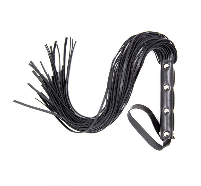 Флоггер черный DS Fetish Stud flogger black