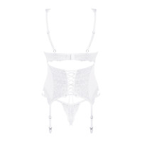 Комплект Obsessive Amor Blanco, білий, S/M