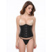 Корсет под грудь Star Night Corset с крючками и шнуровкой, черный, S (без коробки)