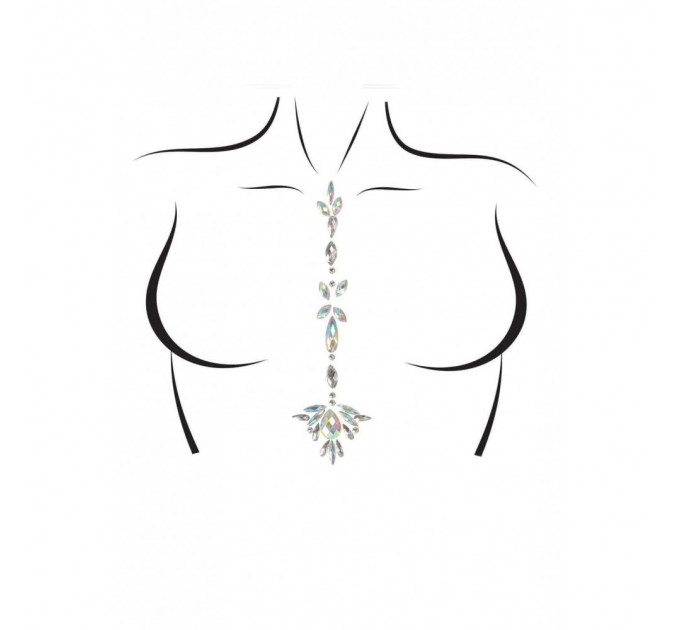 Кристаллы для тела Jade Jewels Sticker от Leg Avenue, прозрачные