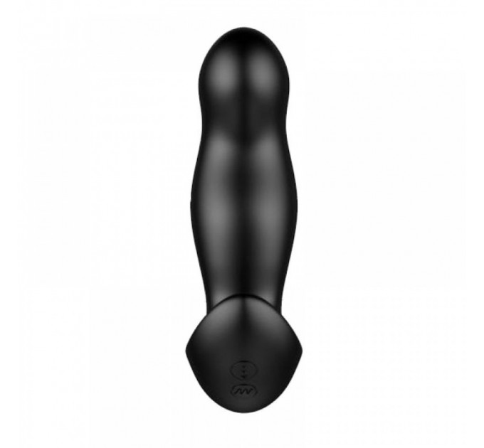 Масажер простати Nexus Beat Remote Control з пульсацією на головці, 13.3 х 4 см (чорний)