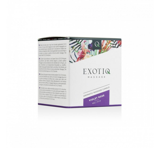Массажная свеча Exotiq Massage Candle Violet Rose - 60 мл