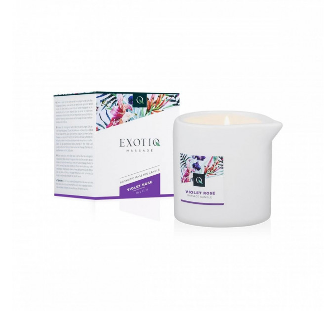 Массажная свеча Exotiq Massage Candle Violet Rose - 60 мл