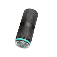 Мастурбатор прозорий у чорній колбі Chisa Lust Ripple Tempest