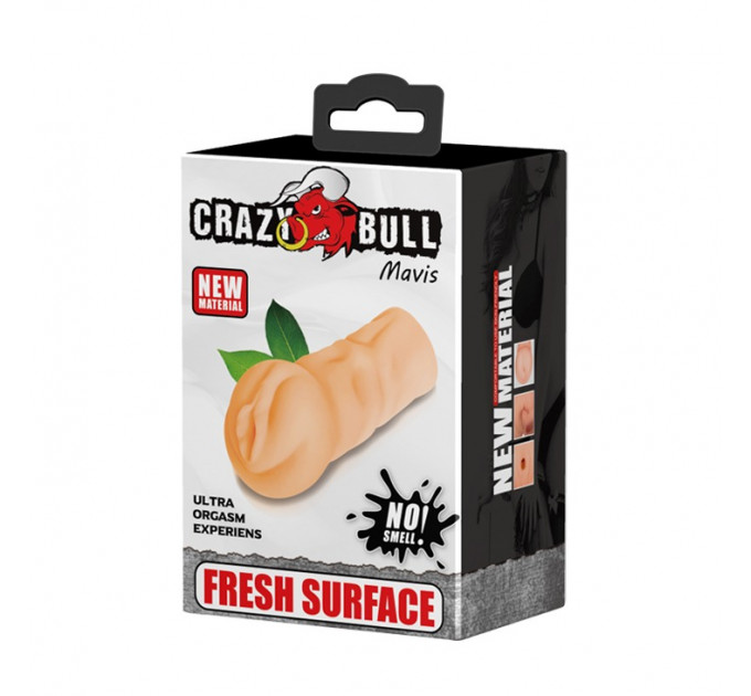 Мастурбатор реалистичный в виде вагины Crazy Bull Mavis Masturbator, бежевый