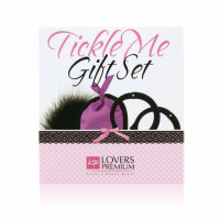 Набір фіолетовий Маска на очі, Наручники, Перчик LOVERSPREMIUM-TEASE ME GIFT SET PURPLE