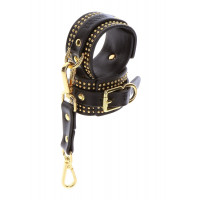 Наручники Taboom Vogue Studded Wrist Cuffs Set із веганської шкіри, чорні