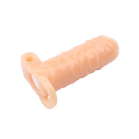 Насадка на член увеличивающая Chisa Superme Vibrating Warrior Sleeve реалистичная, с вибропулей