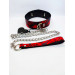 Оейник с поводком Collar black/red with leash