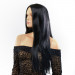 Парик прямой Fetish Hair черный, 70 см