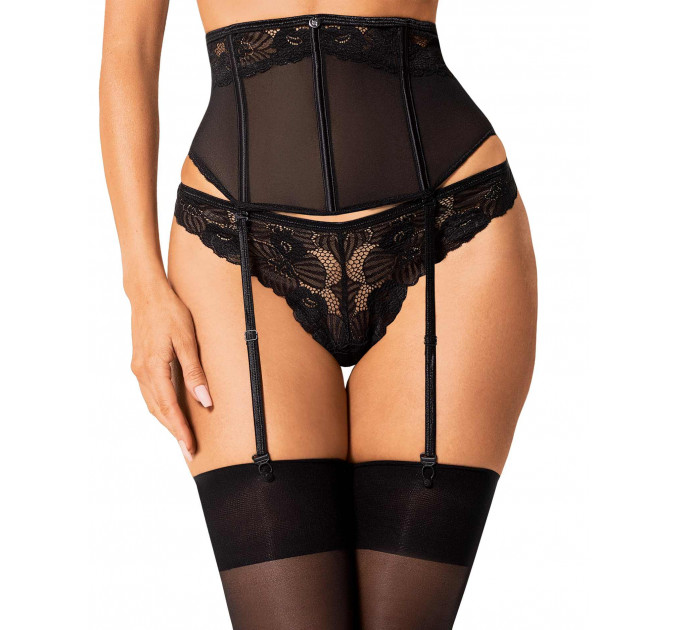 Пояс с подвязками Obsessive Serena Love garter belt XS/S