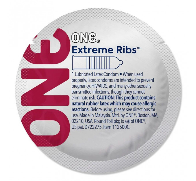 Презервативи One Extreme Ribs, 5 штук