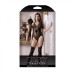 Эротический комбинезон с интимным доступом Sheer Fantasy, черный, One Size