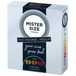 Тестбокс/Комплект із 3-х презервативів Mister Size 53-57-60, для визначення ідеального розміру