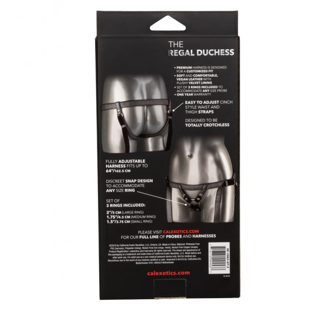 Трусики для страпона California Exotic The Regal Duchess Silver