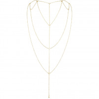 Ланцюжок для спини Bijoux Indiscrets Magnifique Back and Cleavage Chain - Gold, прикраса для тіла
