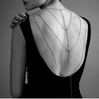 Ланцюжок для спини Bijoux Indiscrets Magnifique Back and Cleavage Chain - Gold, прикраса для тіла