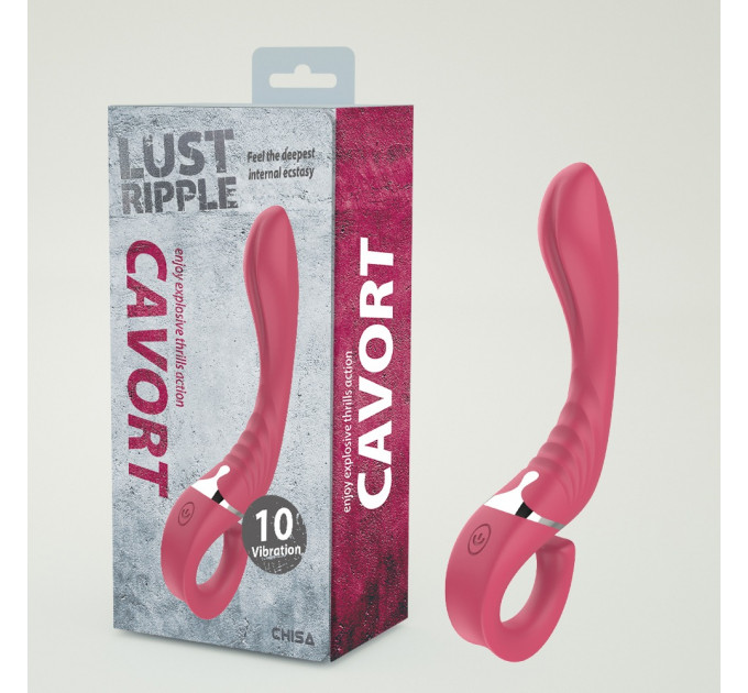 Вибратор Chisa Lust Ripple Cavort для стимуляции точки G и других эрогенных точек, розовый