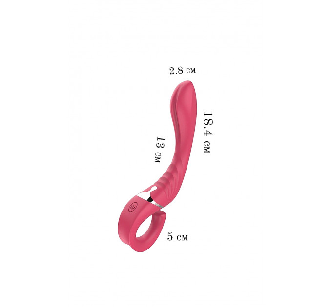 Вибратор Chisa Lust Ripple Cavort для стимуляции точки G и других эрогенных точек, розовый