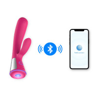 Вібратор-кролик Ohmibod Fuse KIIROO з інтерактивним підключенням, рожевий