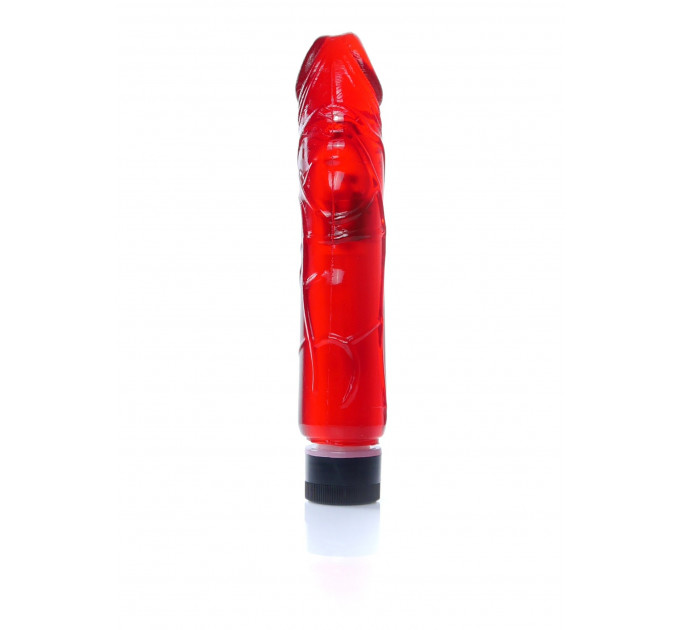 Вибратор реалистик красный Vibrator-Juicy Jelly - Multispeed Red