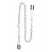 Зажимы на соски с цепочкой Taboom Tweezers With Chain, серебристые