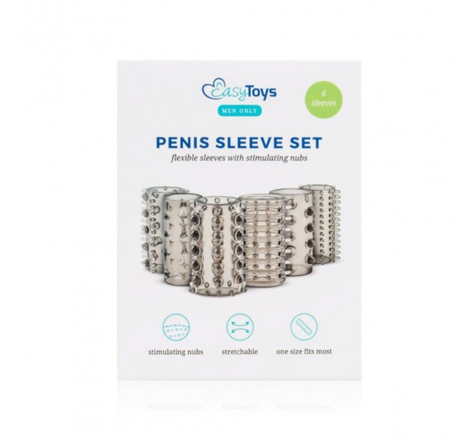 Набір насадок для пеніса Penis Sleeve Set Easytoys