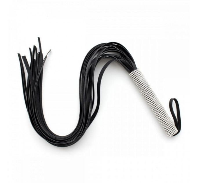 Плетка со стразами DS Fetish Diamond Long Tail 70 см