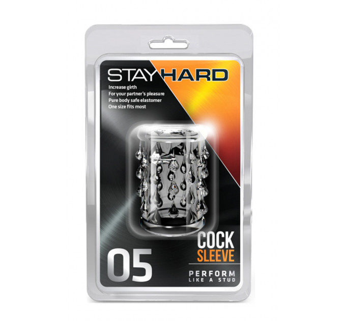 Насадка STAY HARD-COCK Sleeve 05, CLEAR