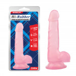 Фаллоимитатор на присоске Chisa Hi-Rubber 7.7, розовый