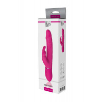 Подвійний вібратор кролик Dream Toys VIBES OF LOVE COCKY RABBIT MAGENTA