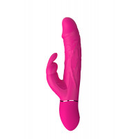 Подвійний вібратор кролик Dream Toys VIBES OF LOVE COCKY RABBIT MAGENTA