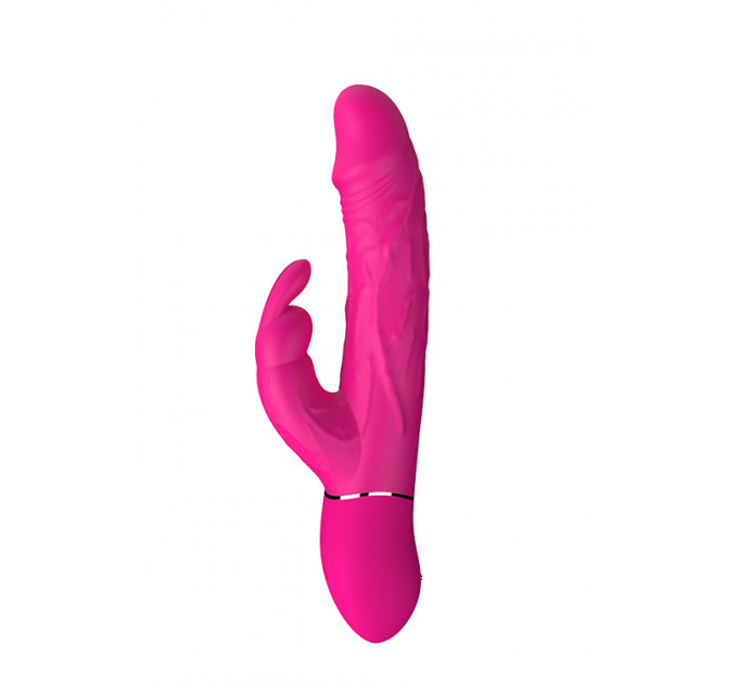 Двойной вибратор кролик Dream Toys VIBES OF LOVE COCKY RABBIT MAGENTA