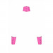 Комплект чокер с наручниками Obsessive Lollypopy Cuffs One Size Розовые