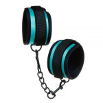 Наручники тканевые бирюзовые Luxury Fetish CUFFS