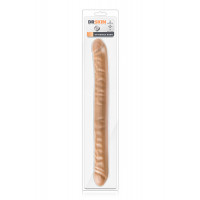 Подвійний фалоімітатор DR SKIN 18inch MOCHA