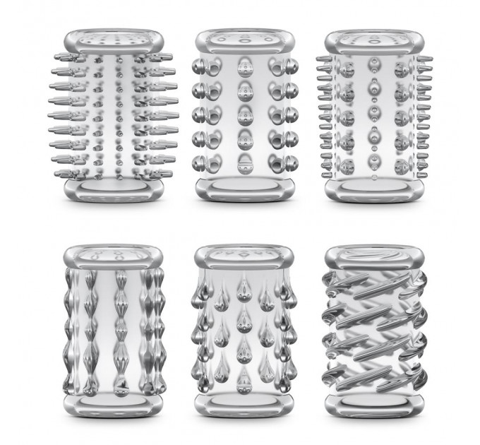 Набір насадок STAY HARD COCK Sleeve KIT CLEAR