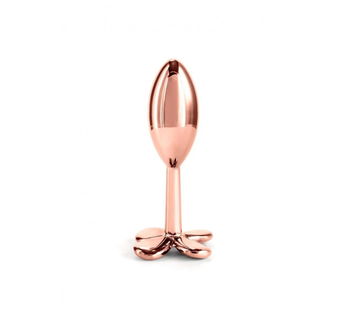 Анальна пробка металева NS Novelties Rear Assets Clover, золотий
