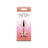 Анальна пробка металева NS Novelties Rear Assets Clover, золотий