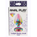 Анальна пробка металева Toy Joy Twilight Booty Jewel з кристалом, райдужний, Large