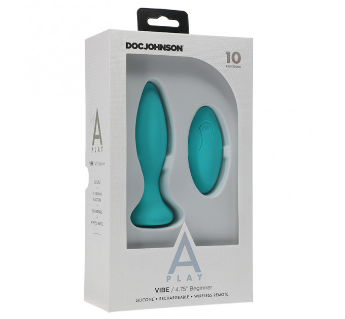 Анальна пробка з вібрацією на пульті керування Vibe Beginner Vibrating Butt Plug