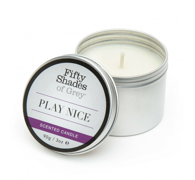 Ароматическая свеча Fifty Shades of Gray Play Nice Vanilla Candle с ароматом ванили, 90 г