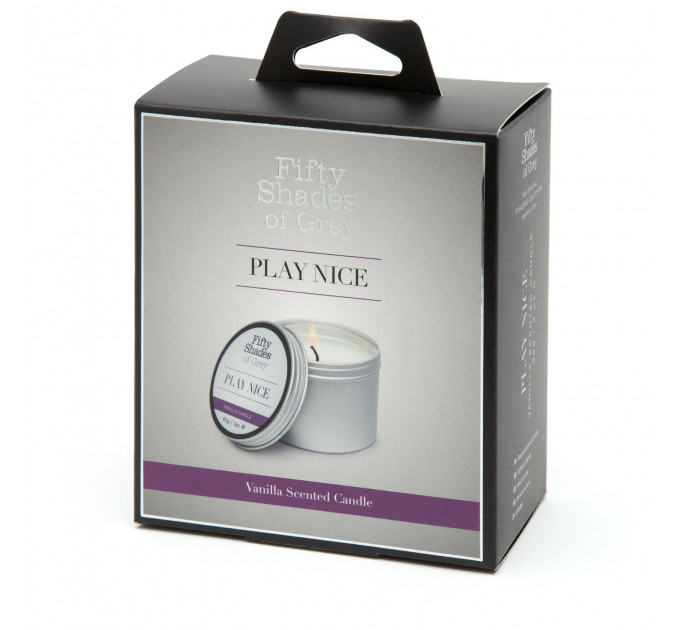 Ароматическая свеча Fifty Shades of Gray Play Nice Vanilla Candle с ароматом ванили, 90 г