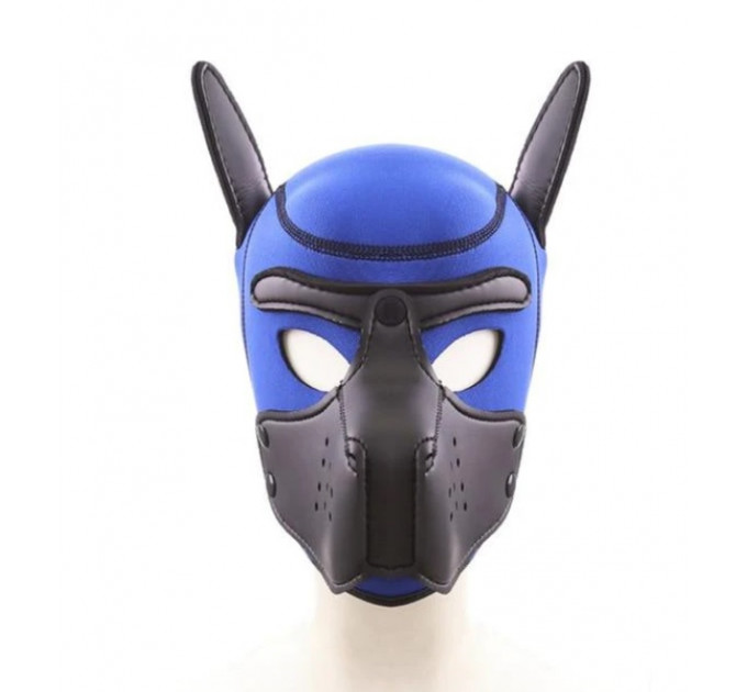 Бдсм маска собаки Be My Master Bondage Puppy Hood Blue