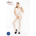 Бодистокинг с вставками крупной сетки BS029 белый Passion S/L