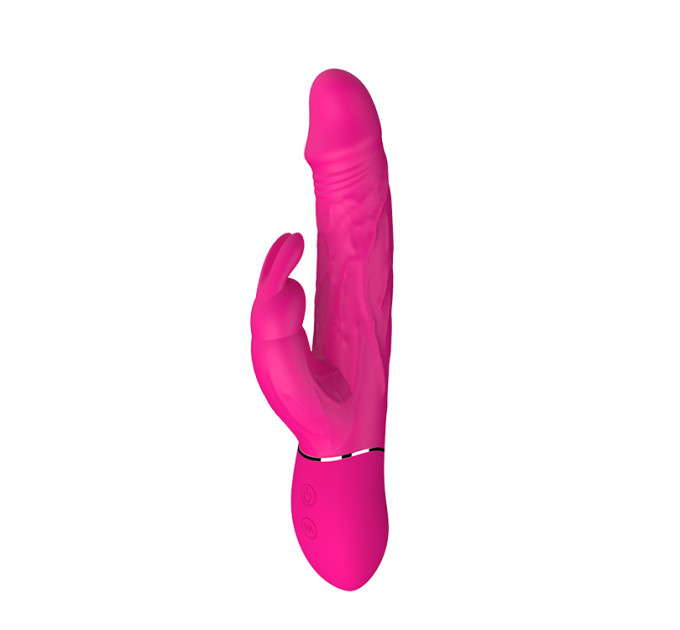 Двойной вибратор кролик Dream Toys VIBES OF LOVE COCKY RABBIT MAGENTA
