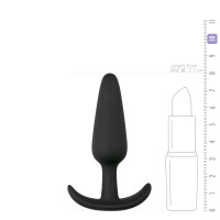 Анальна пробка Buttplug чорна, S