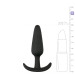 ET110BLK-S Анальная пробка Buttplug черная, S