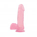 Фаллоимитатор реалистичный с мошонкой Chisa Hi-Rubber Inch Dildo, розовый